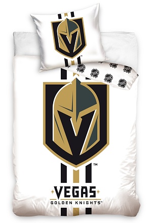 Povleen NHL Vegas Golden Knights 70x90,140x200 cm white <br>845 K/1 ks