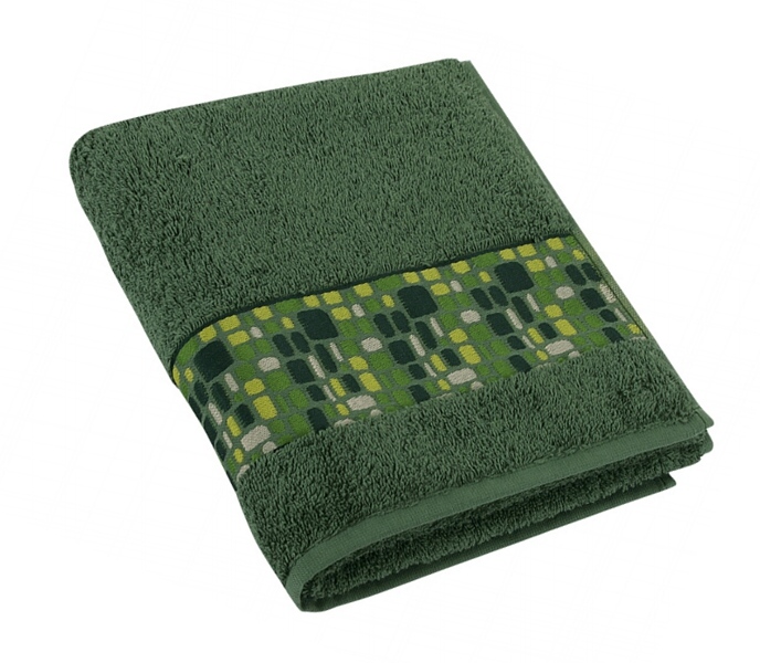 Froté ručník kameny  50x100 cm zelená