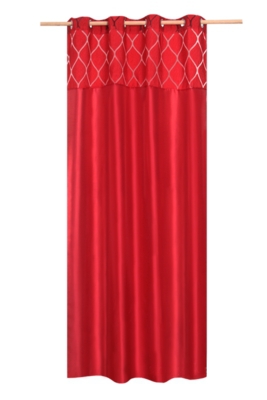Silk decor dekorativní závěs červený  - zobrazit detaily