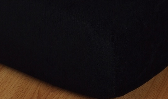 Prostěradlo froté dětská postýlka 70x160 cm černá
