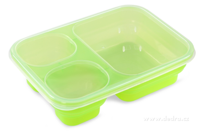 3in1 BOX zelený dóza na potraviny 1000 + 250 + 250 ml  - zobrazit detaily
