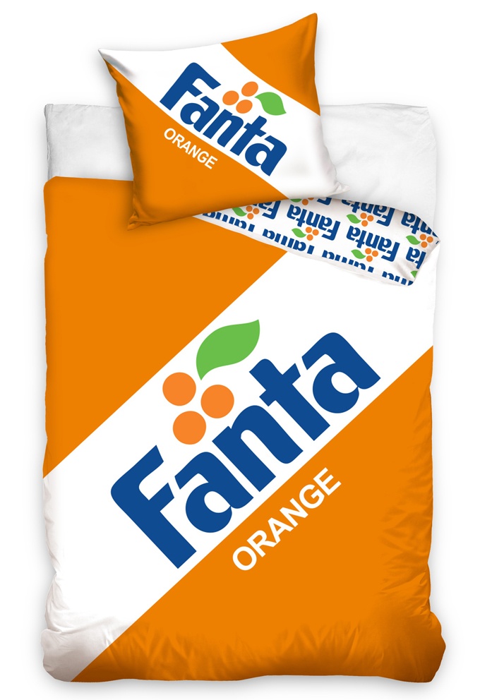 Bavlněné povlečení Fanta Clasic Logo 140x200,70x90 cm - zobrazit detaily