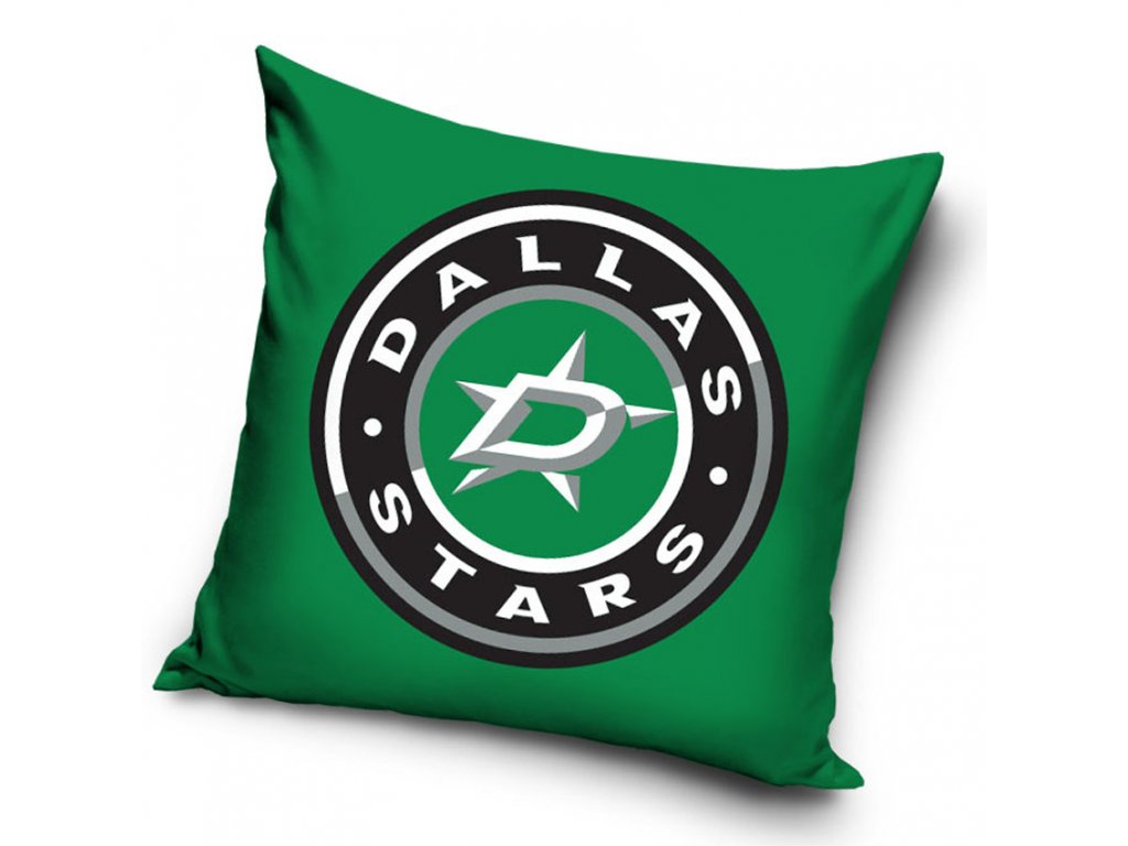 Polštářek NHL Dallas Stars Button 40x40 cm zelená