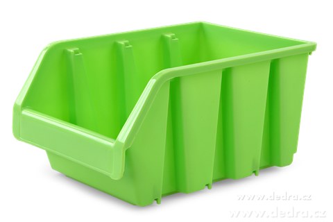 tostor lon box, stohovateln zelen : 24 x h: 17 x v: 12,5 cm 