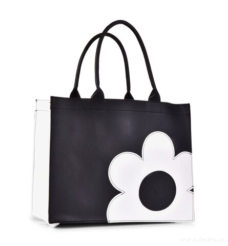 FC SHOPPER BAG elegantní taška z ekokůže, DAISY FLOWERS bílá  - zobrazit detaily