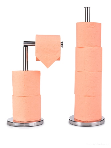 2v1 nerezový stojan na toaletní papír a držák, GoEco  - zobrazit detaily
