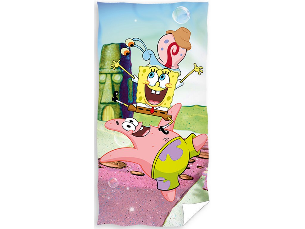 Dětská osuška Sponge Bob a Přátelé 70x140 cm - zobrazit detaily