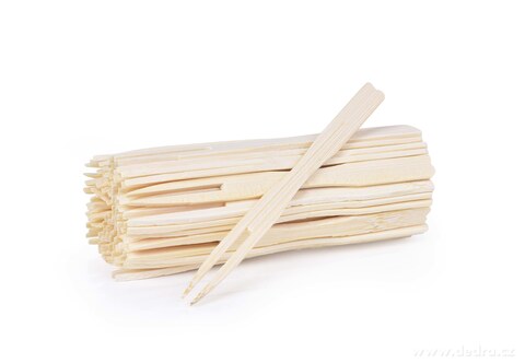 70 ks bambusové vidličky - napichovátka na chuťovky, GoEco, kompostovatelná  - zobrazit detaily