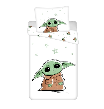 Povleen bavlna Star Wars Baby Yoda  70x90, 140x200 cm