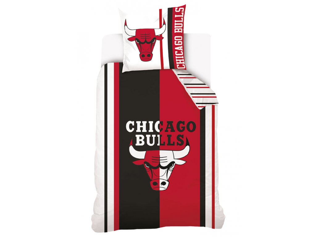 Basketbalové povlečení NBA Chicago Bulls 70x90,140x200 cm