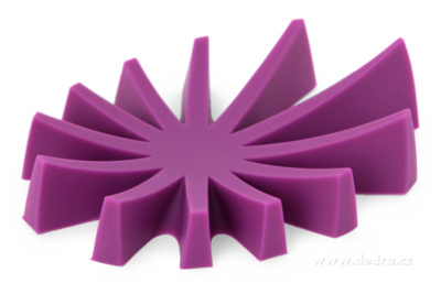 Mdlovnk fialov stojan na tuh mdla silikon, 12x8,5x3 cm 