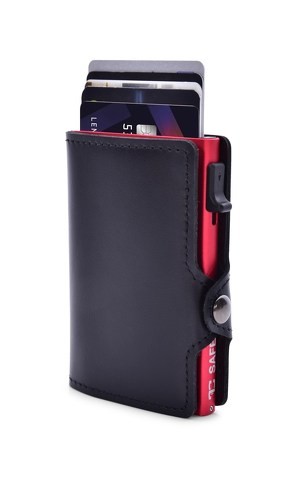FC SAFE kožená peněženka pro ochranu platebních karet   black red - zobrazit detaily