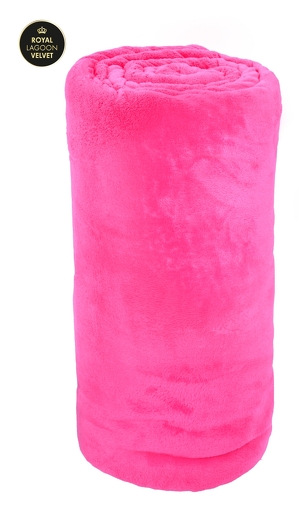 XXL ROYAL LAGOON VELVET PŘEHOZ purpurově růžový  200 x 230 cm - zobrazit detaily