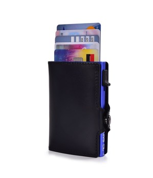 FC SAFE kožená peněženka pro ochranu platebních karet   black blue - zobrazit detaily