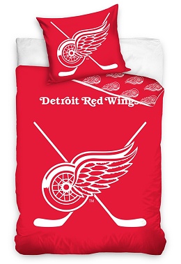 Povlečení NHL Detroit Red Wings svítící 70x90,140x200 cm  <br>845 Kč/1 ks