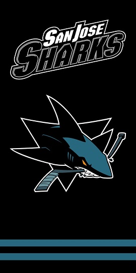 Osuška NHL San Jose Sharks 70x140 cm