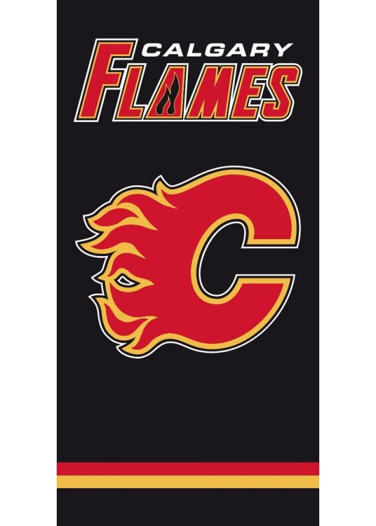 Osuka NHL Calgary Flames Black 70x140 cm - zobrazit detaily